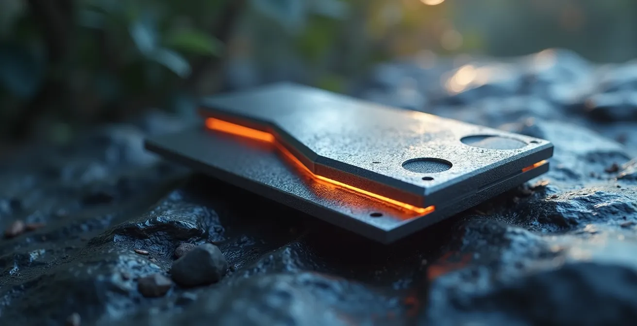 Vue conceptuelle d’une impression 3D métallique intégrée avec des couches de traitement de surface intelligentes